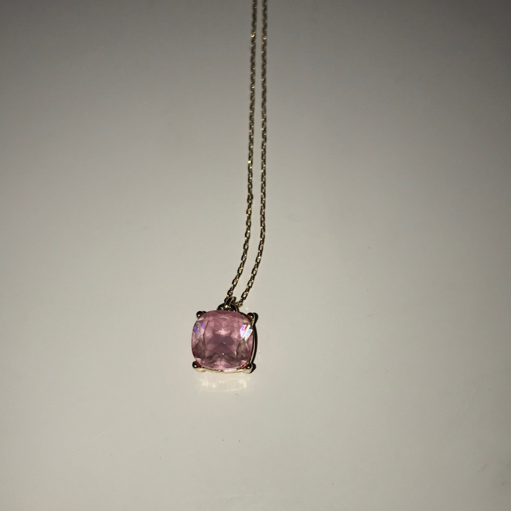 gold & pink necklace